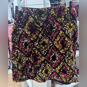THML Sequin Patterned Skirt - Black, Pink, Gold